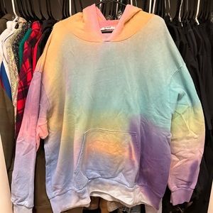 Zara multicolour tie-dye hoodie large